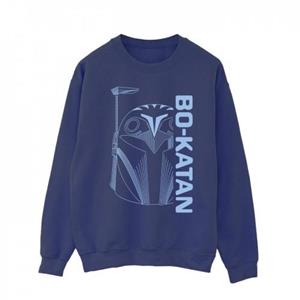 Star Wars Heren The Mandalorian Bo Katan Helm Sweatshirt L wit