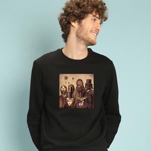 Le Roi du Tshirt Herensweatshirt - VICTORIAANSE OORLOGEN XS zwart