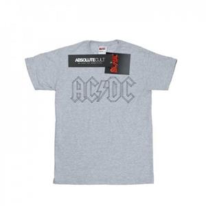 AC/DC T-shirt met zwart logo voor jongens 12-13 wit