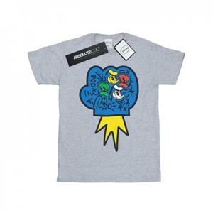 Disney jongens Donald Duck Pop Fist T-shirt 9-11 Years wit