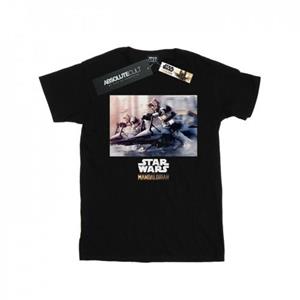 Star Wars Boys The Mandalorian Scout Troopers T-Shirt 9-11 Years wit