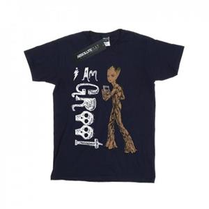 Marvel Boys Avengers Infinity War I Am Teenage Groot T-shirt 7-8 Years wit