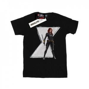 Marvel Boys Black Widow film Natasha logo T-shirt 9-11 Years wit