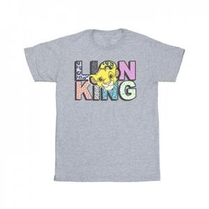 Disney meisjes katoenen T-shirt met het Lion King-patroonlogo 9-11 Years wit