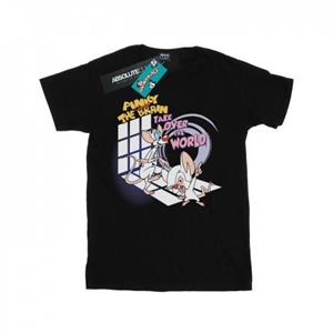 Animaniacs Girls Pinky en de hersenen nemen de wereld over katoenen T-shirt 9-11 Years wit