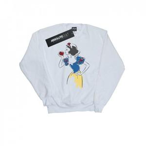 Disney Princess Jongens Sneeuwwitje Apple Glitter Sweatshirt 5-6 Years wit