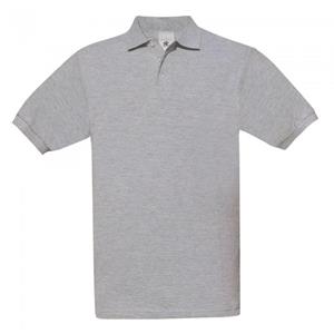 B&C Mens Safran Polo Shirt S grijs