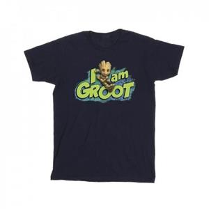 Marvel Boys Guardians of the Galaxy I Am Groot Jumping T-shirt 5-6 Years wit