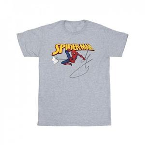 Marvel Boys Spider-Man met een boek-T-shirt 9-11 Years wit
