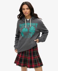 Superdry Vrouwen Oversized Outdoor Hoodie met Print Grijs