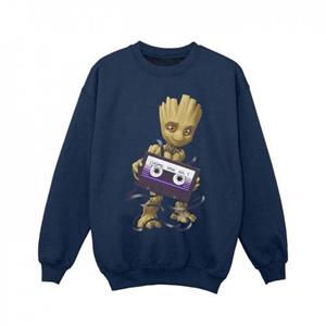 Marvel Girls Guardians of the Galaxy Groot Cosmic Tape-sweatshirt 12-13 zwart