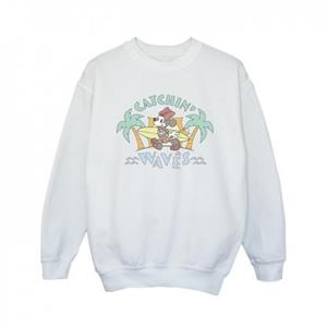 Disney meisjes Minnie Mouse Catchin Waves Sweatshirt 9-11 Years wit
