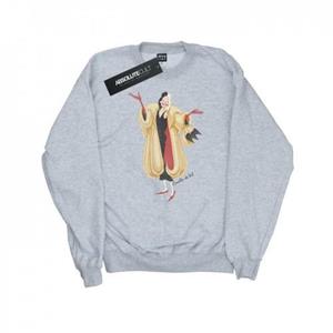 Disney Heren 101 Dalmatiërs Klassiek Cruella De Vil Sweatshirt XL grijs