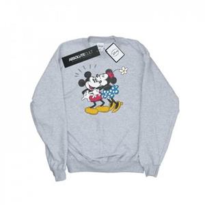 Disney Heren Mickey Mouse Mickey en Minnie Kiss Sweatshirt L grijs