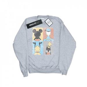Disney Heren Mickey Mouse Four Backs Sweatshirt L grijs