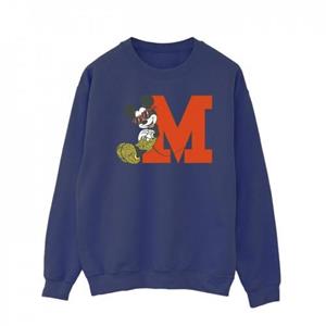 Disney Heren Mickey Mouse Luipaardbroek Sweatshirt L wit