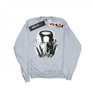 Star Wars Mens Stormtrooper Warp Speed Helmet Sweatshirt L wit