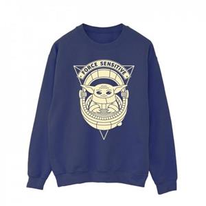 Star Wars Mens The Mandalorian Grogu Force Sensitive Sweatshirt L marineblauwe kleur