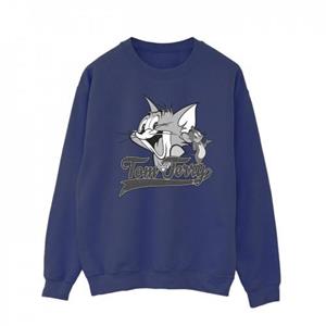 Tom And Jerry Mens Greyscale Square Sweatshirt L wit