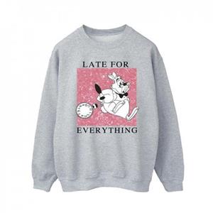 Disney Heren Alice In Wonderland Wit Konijn Sweatshirt XXL wit
