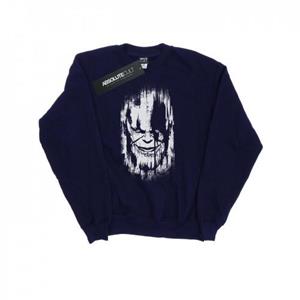 Marvel Heren Avengers Infinity War Thanos Face Sweatshirt L wit