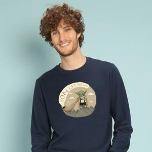 Le Roi du Tshirt Sweat Homme - YODA LAYHEEHOO XS marineblauwe kleur