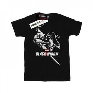 Marvel Girls Black Widow Movie Taskmaster Battle katoenen T-shirt 12-13 zwart