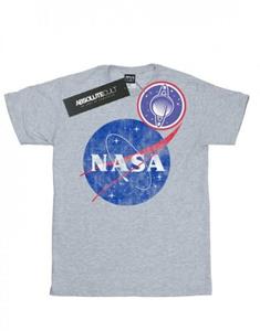 Klassiek T-shirt met Insignia-logo voor jongens van NASA 9-11 Years wit