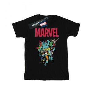 Marvel Boys Avengers Popgroep T-shirt 12-13 wit