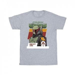 Star Wars Boys The Mandalorian Boba Fett Lives T-Shirt 9-11 Years wit