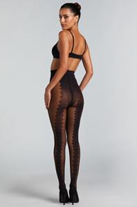 Hunkemöller Back Lace pantys, zwart