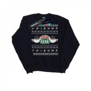 Friends meisjes Fair Isle Central Perk sweatshirt 12-13 zwart