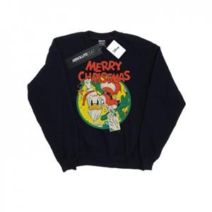 Disney meisjes Donald Duck vrolijk kerstsweater 5-6 Years wit