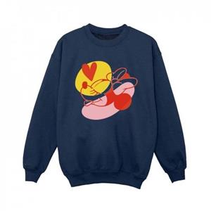 Disney jongens Minnie Mouse tong hart Sweatshirt 5-6 Years wit