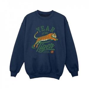 Pertemba FR - Apparel Netflix Boys Stranger Things Hawkins Jaar van de Tijger 86 Sweatshirt 9-11 Years wit