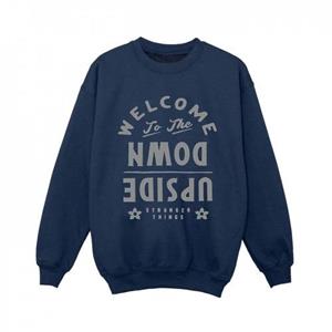 Pertemba FR - Apparel Netflix Boys Stranger Things welkom bij ondersteboven sweatshirt 9-11 Years wit