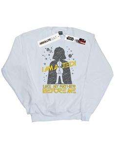Star Wars jongens Jedi zoals mijn vader Sweatshirt 12-13 wit