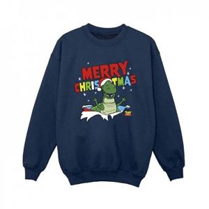 Disney jongens Toy Story Rex Christmas Burst Sweatshirt 5-6 Years wit