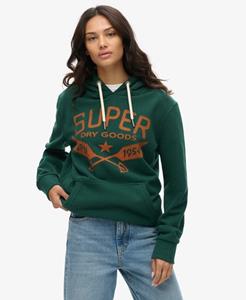 Superdry Vrouwen Oversized Outdoor Hoodie met Print Groen
