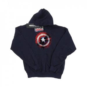 Marvel Avengers Captain America Art Shield-hoodie voor heren L marineblauwe kleur
