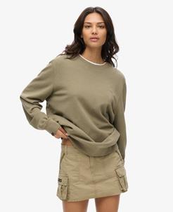Superdry Vrouwen Oversized Klassiek Essential Sweatshirt Khaki