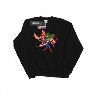 Marvel Heren Avengers Assemble Comic Team Sweatshirt L grijs