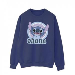 Disney Lilo en Stitch Ohana Circle-sweatshirt voor heren L wit