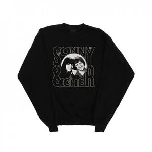 Pertemba FR - Apparel Sonny & Cher Heren sweatshirt met cirkelfoto L zwart