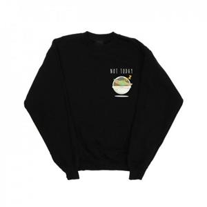 Star Wars Heren The Mandalorian Not Today Faux Pocket Sweatshirt L zwart