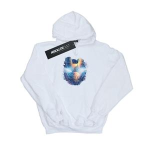 Marvel Heren Avengers Iron Man Distressed Head Hoodie L wit