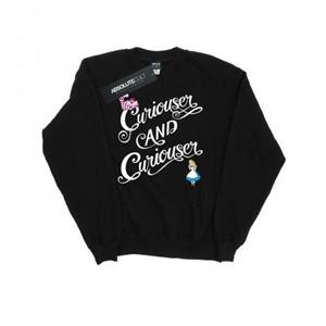 Disney Heren Alice In Wonderland Curiouser Sweatshirt L zwart