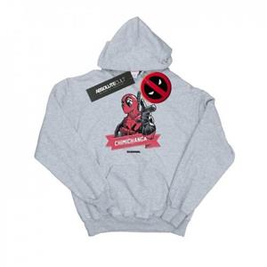 Marvel Deadpool Chimichanga-vingerhoodie voor heren L wit