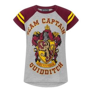 Harry Potter officieel meisjes Griffoendor Zwerkbal teamcaptain T-shirt 5-6 Years