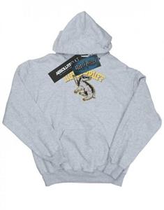 Harry Potter meisjes Huffelpuf Sport embleem hoodie 12-13 grijs
